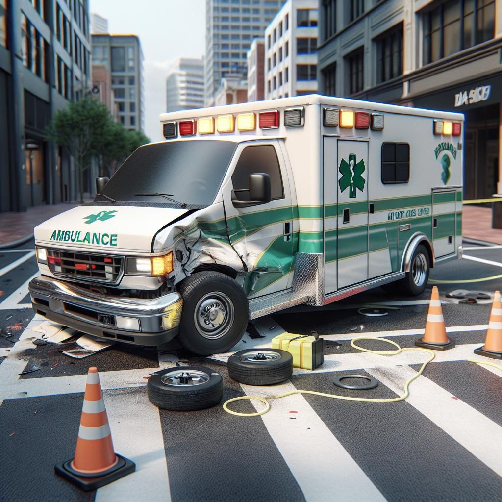 Ambulance in minor accident