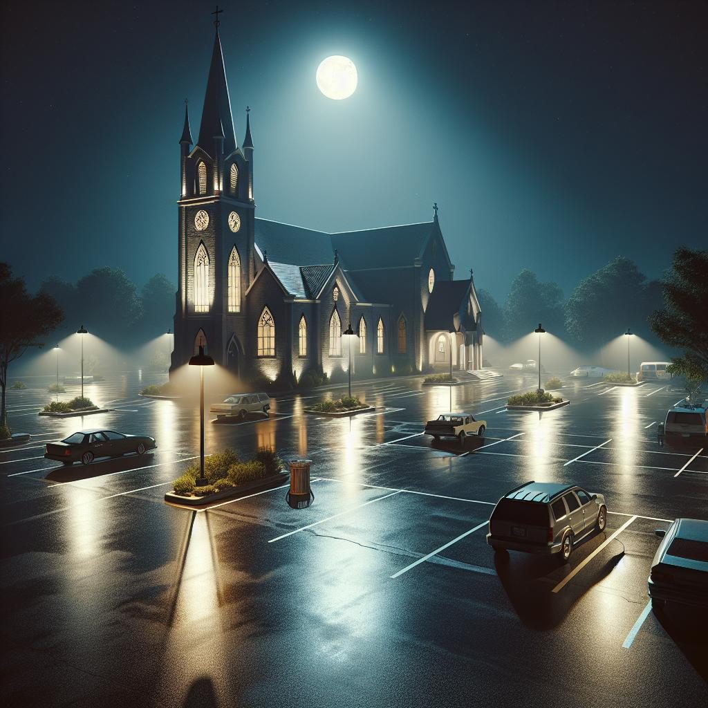 Church parking lot overnight