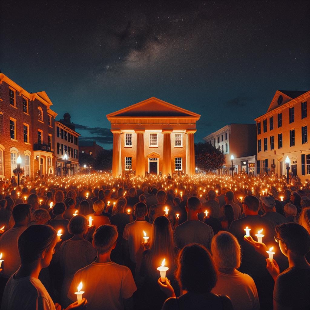 Candlelight vigil in Lexington