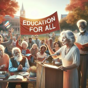 Elderly Advocating for Education