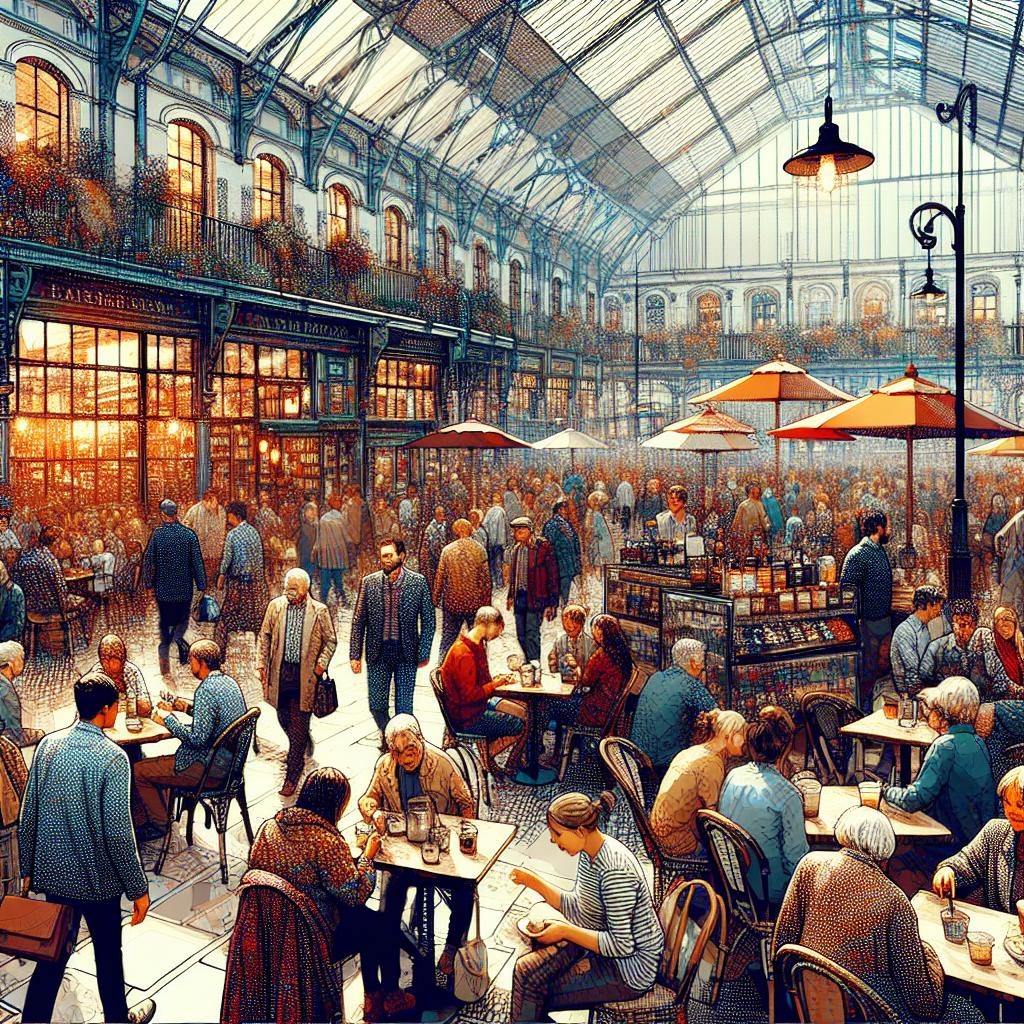 Café marketplace interior