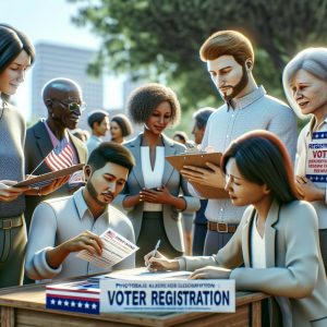 Voter registration drive