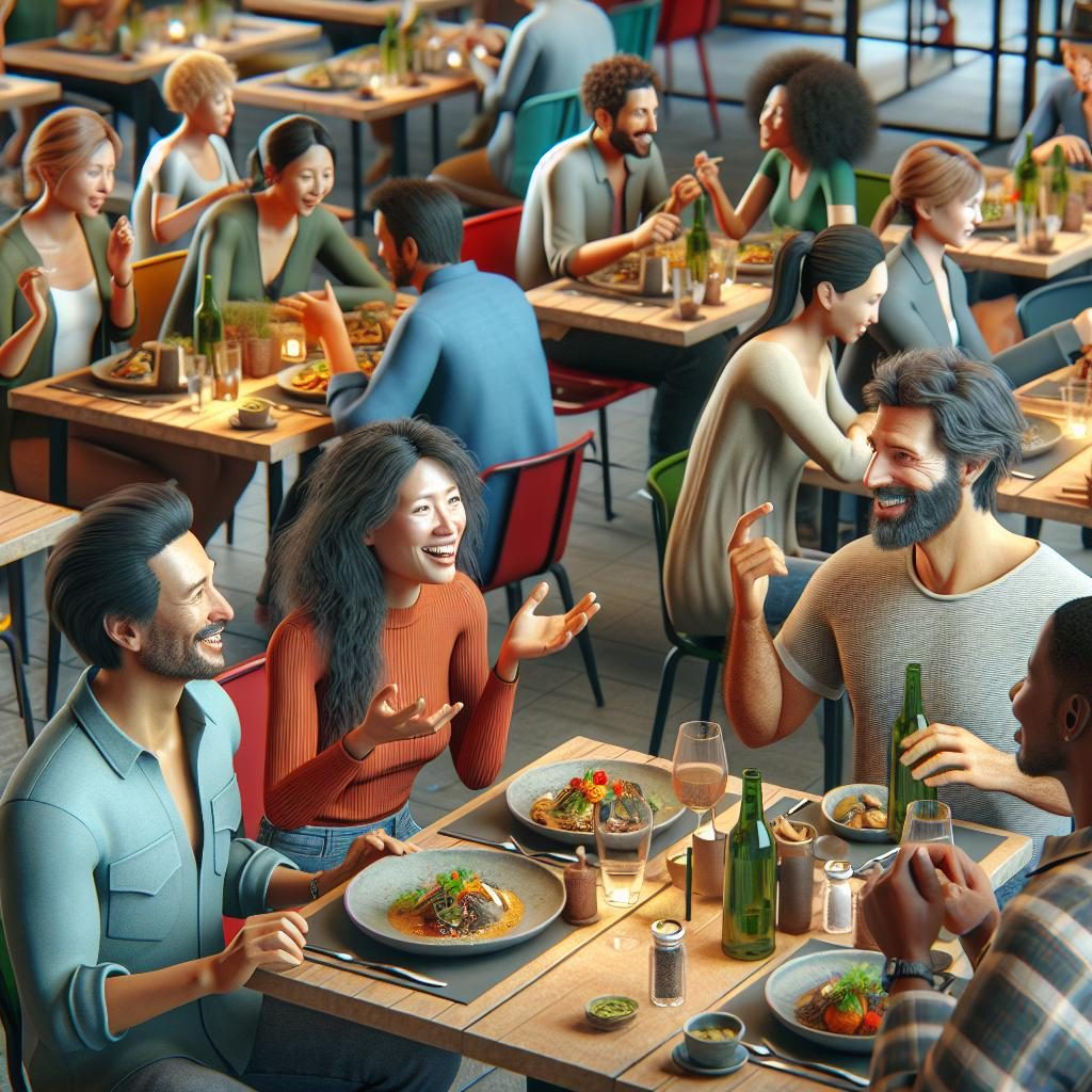 Vibrant dining scene