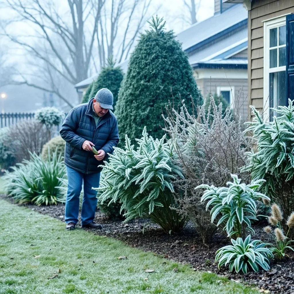 Lexington Residents Take Precautions as Overnight Frost and Graupel Threaten Garden Plants