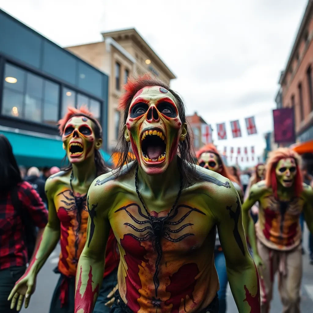 Zombies Take Over Downtown Lexington in Annual Halloween Festival