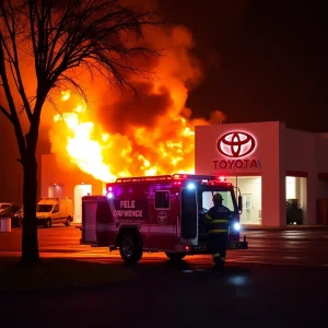 Georgetown Fire Department Extinguishes Early Morning Fire at Toyota Facility, No Injuries Reported