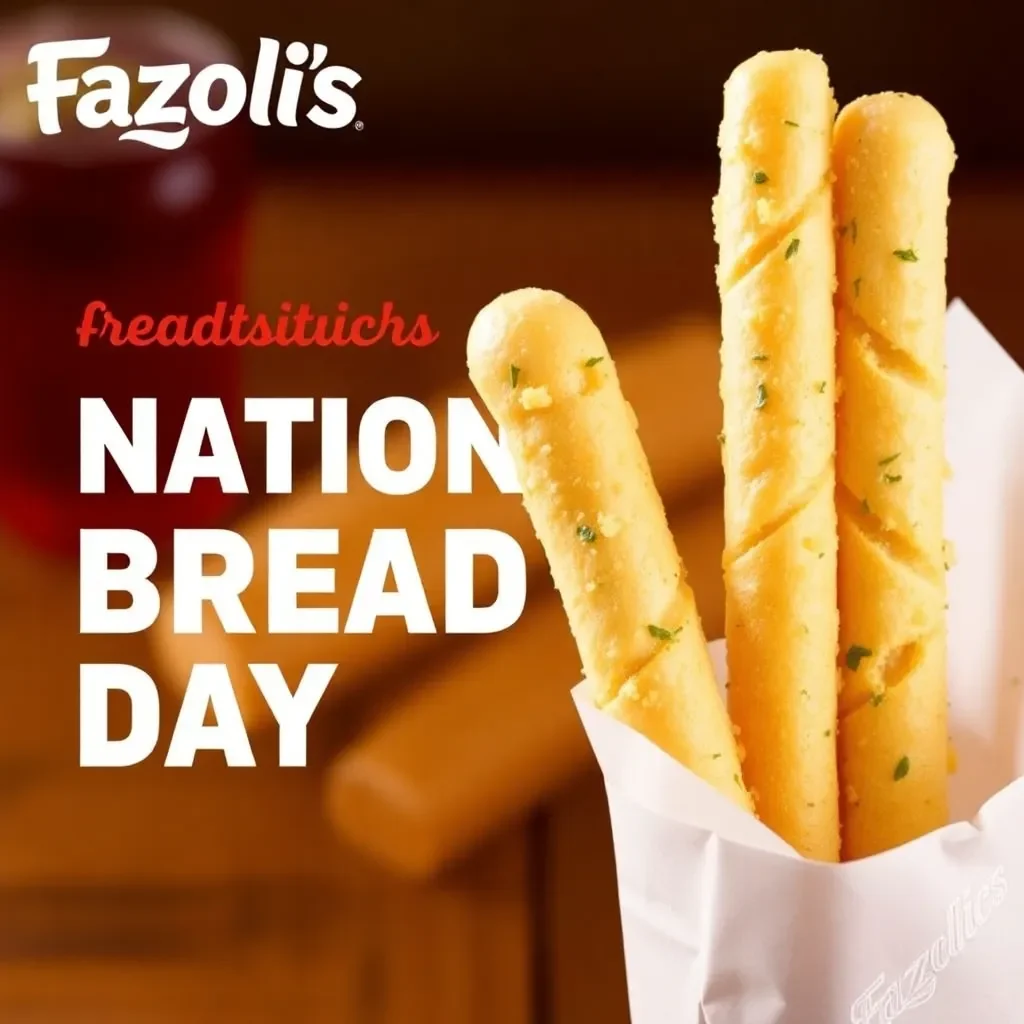 Fazoli's Celebrates National Breadstick Day with Free Garlic Breadsticks Promotion