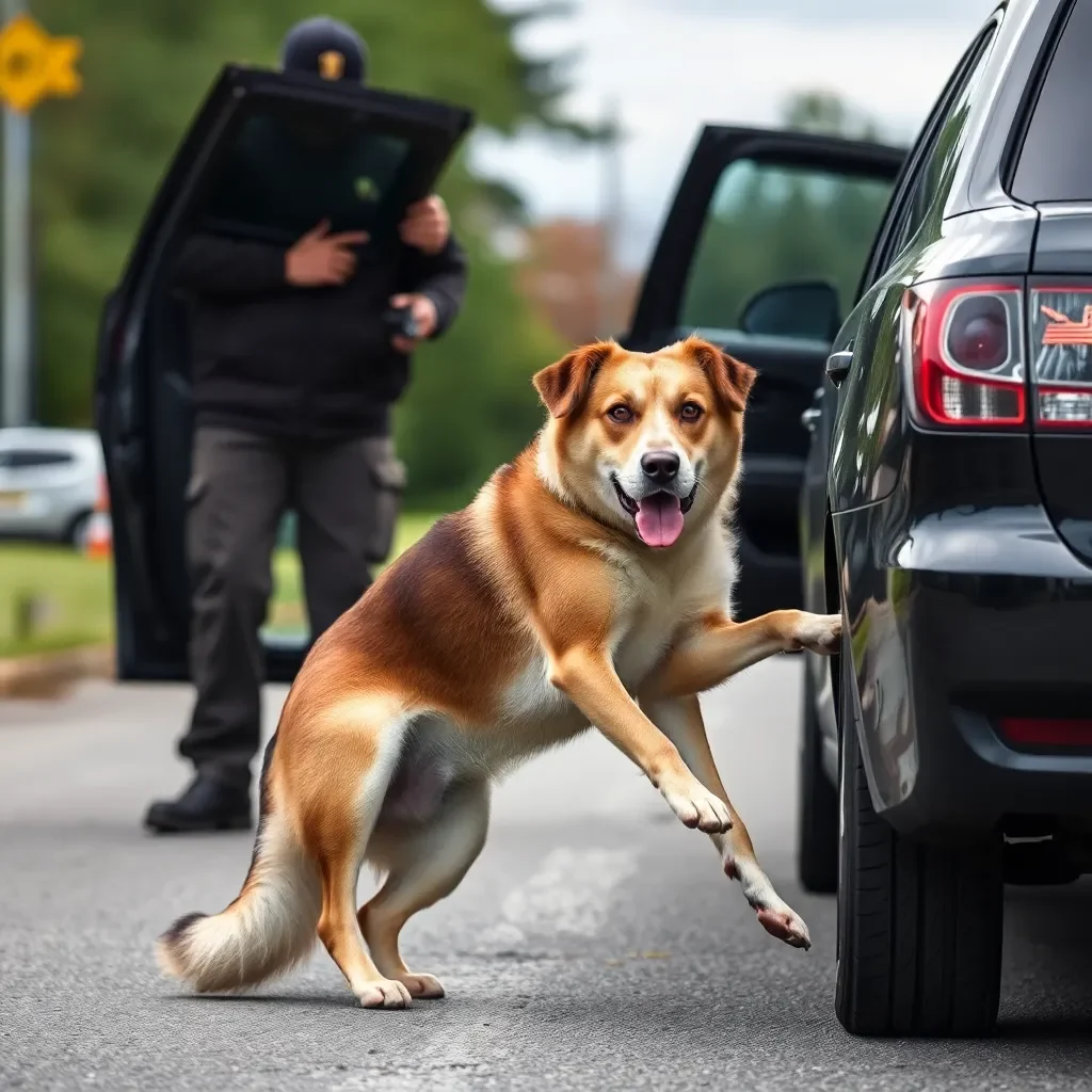 Authorities Investigate Dog Allegedly Thrown from Moving Vehicle in Lexington