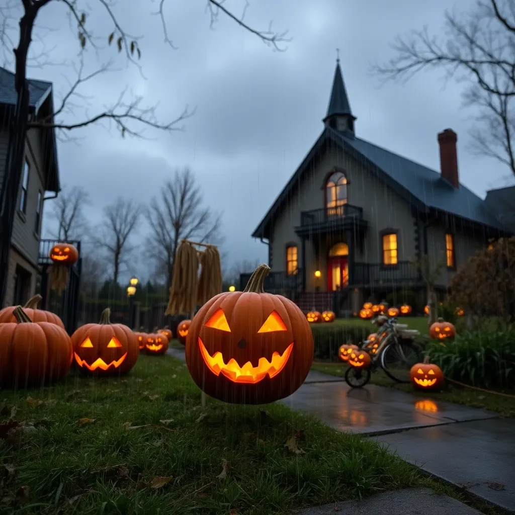 Halloween Weather: Gusty Rain Showers and Warm Temperatures Expected in Kentucky