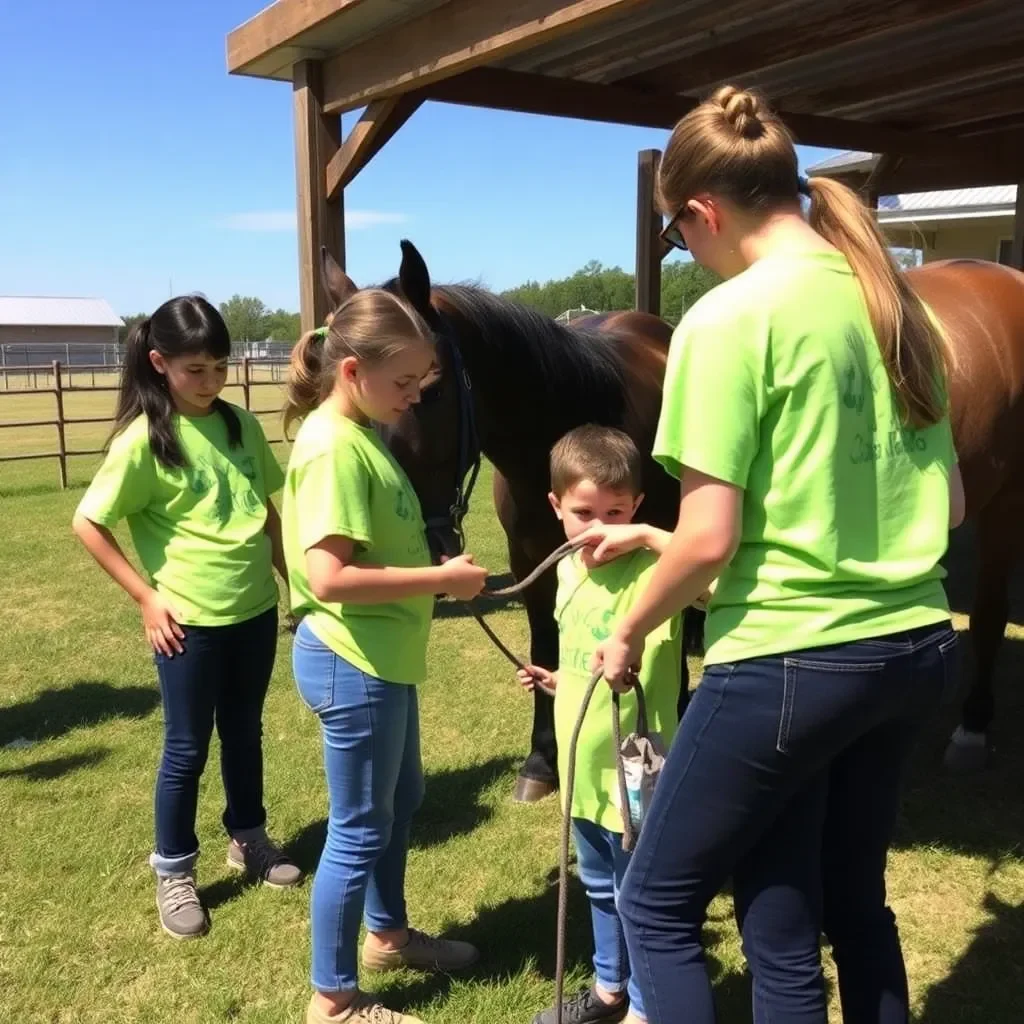 University of Kentucky Students Volunteer to Assist Rescued Horses in Annual Service Project