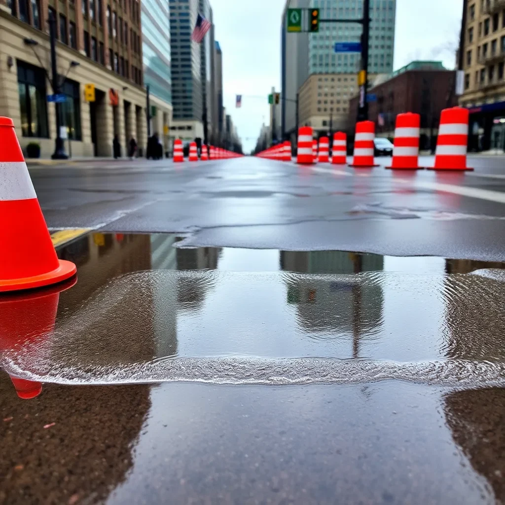 Flooding Reported on North Broadway Due to Possible Water Main Break in Lexington