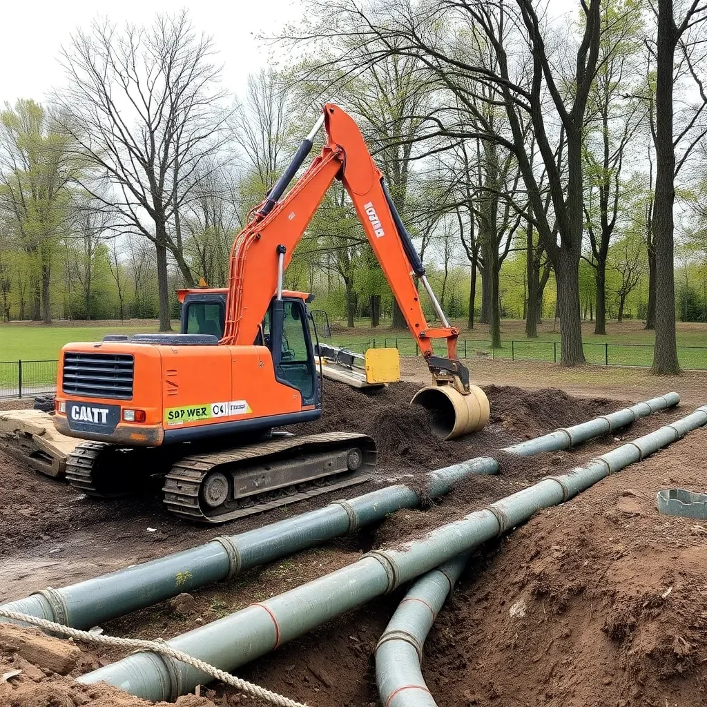 Sewer Upgrade Project Underway at Cove Spring Park to Enhance Local Infrastructure