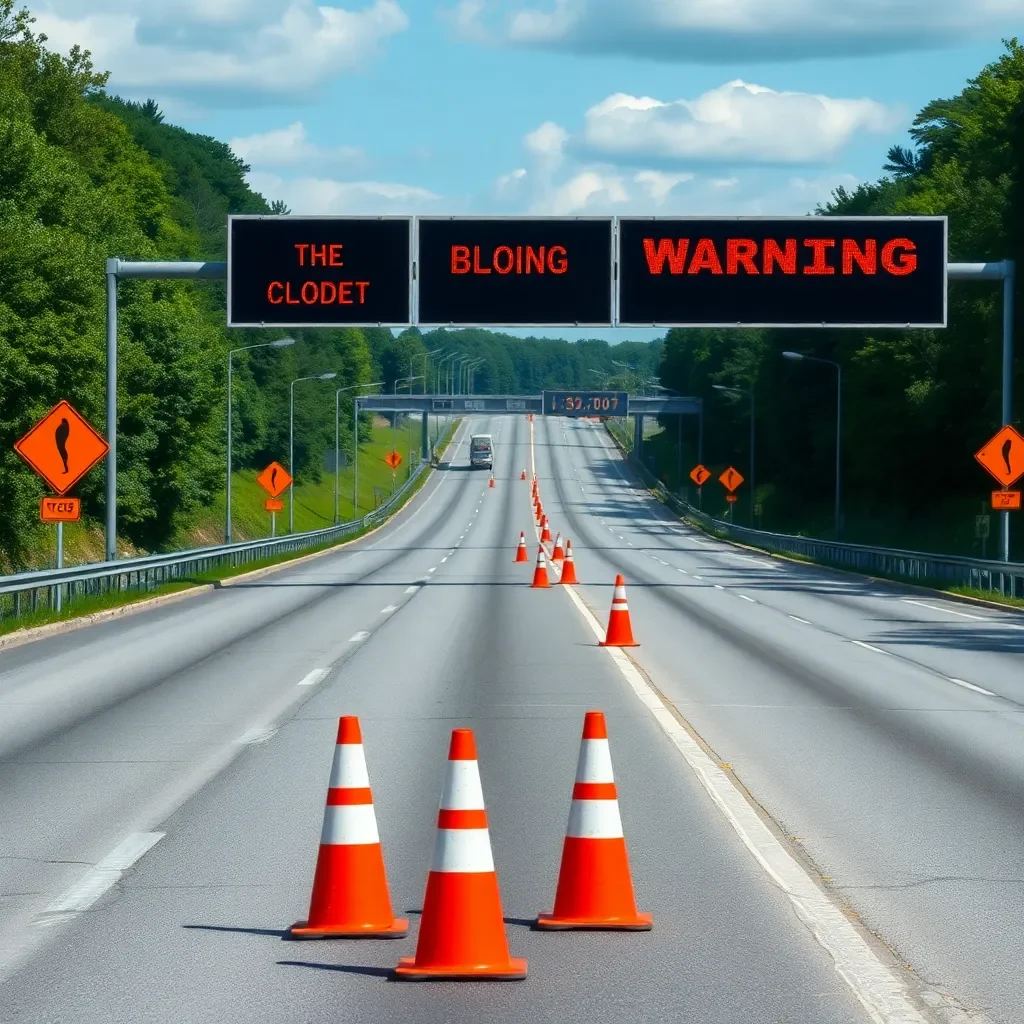 Traffic Disruptions on Bluegrass Parkway Due to Collision, Westbound Lanes Closed at 63 Mile Marker