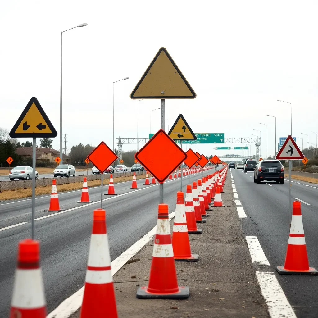 Injury Collision Reduces I-75 Southbound to One Lane in Lexington