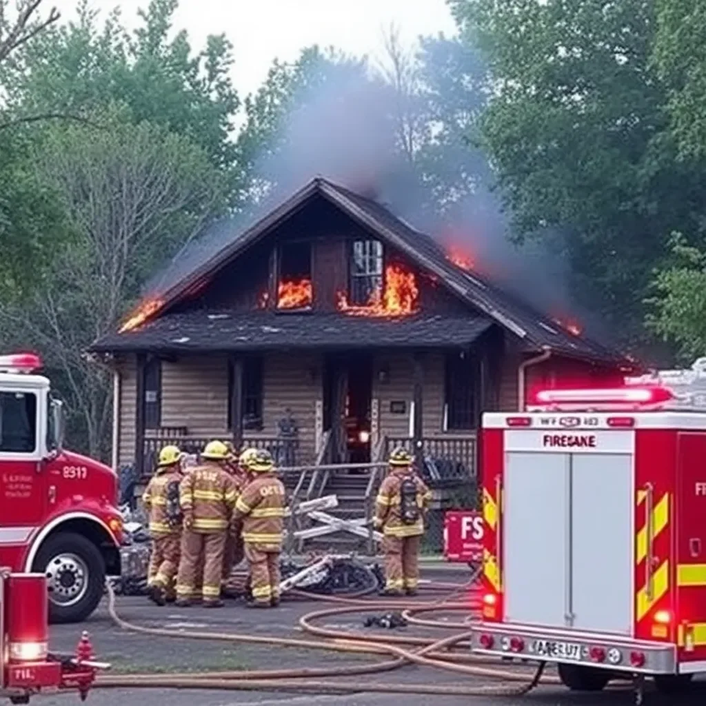 Structure Fire Displaces Seven Residents in Lexington, Kentucky