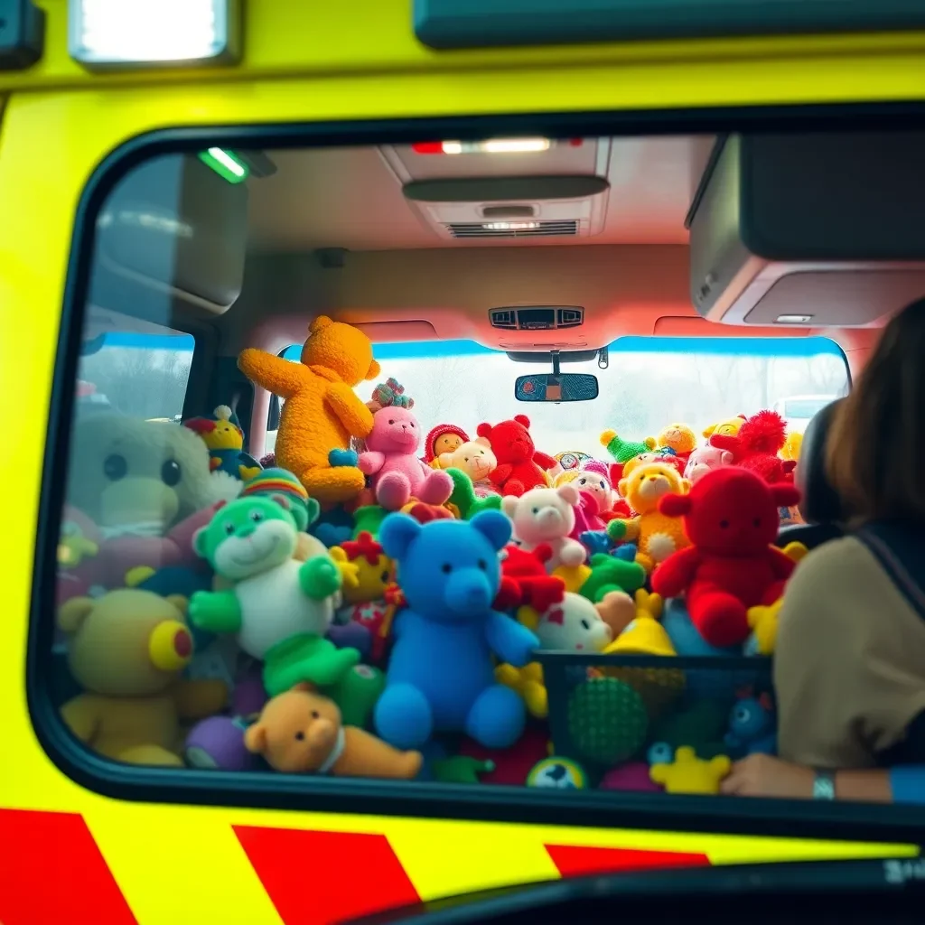 Students Spread Holiday Joy with Annual "Stuff the Ambulance" Toy Drive at Dunbar High School