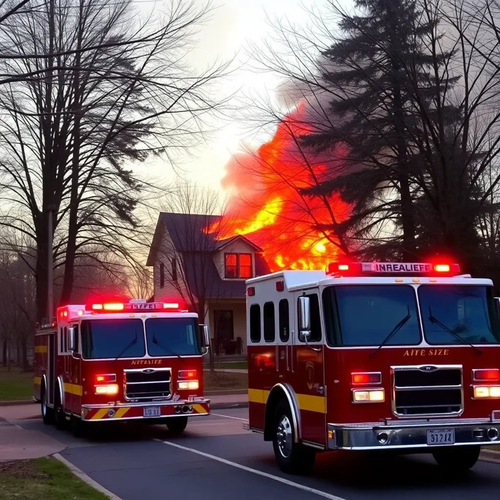 Significant Structure Fire in Lexington Prompting Emergency Response on Elm Street