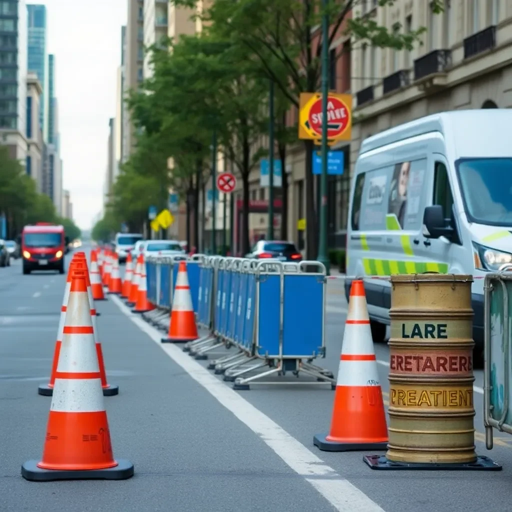 Lane Closures on West High Street for New Speed Tables in Lexington