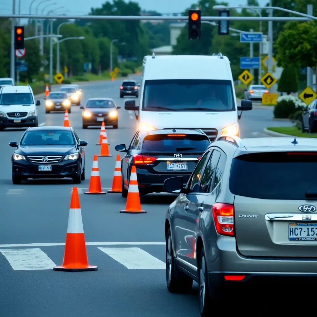 Traffic Disruption in Lexington Following Morning Crash