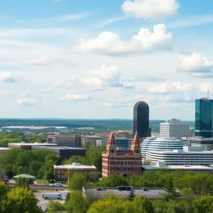 Scenic view of Lexington, Kentucky with vibrant city life.