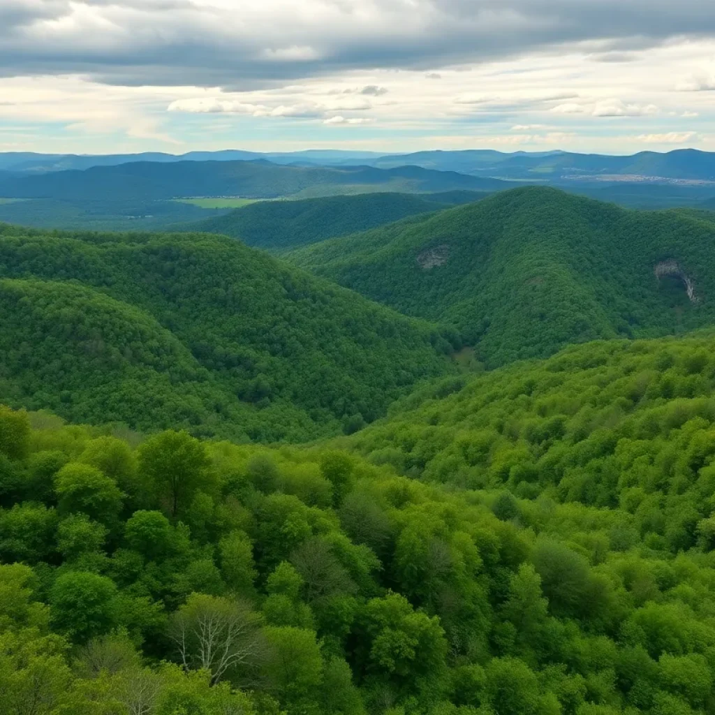 Beautiful landscape of Southern Kentucky, ideal for filming.