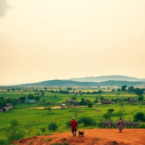 A depiction of Africa's diverse landscape symbolizing hope and progress.