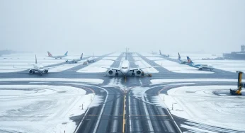 Winter Storm Blair Disrupts Travel at Blue Grass Airport