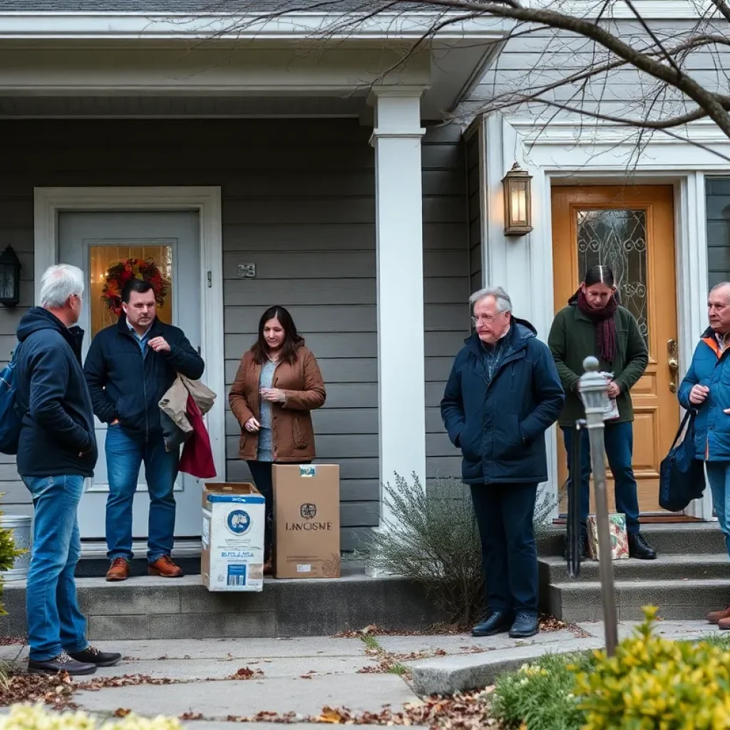 Vigilant neighbors monitoring package deliveries to prevent porch piracy