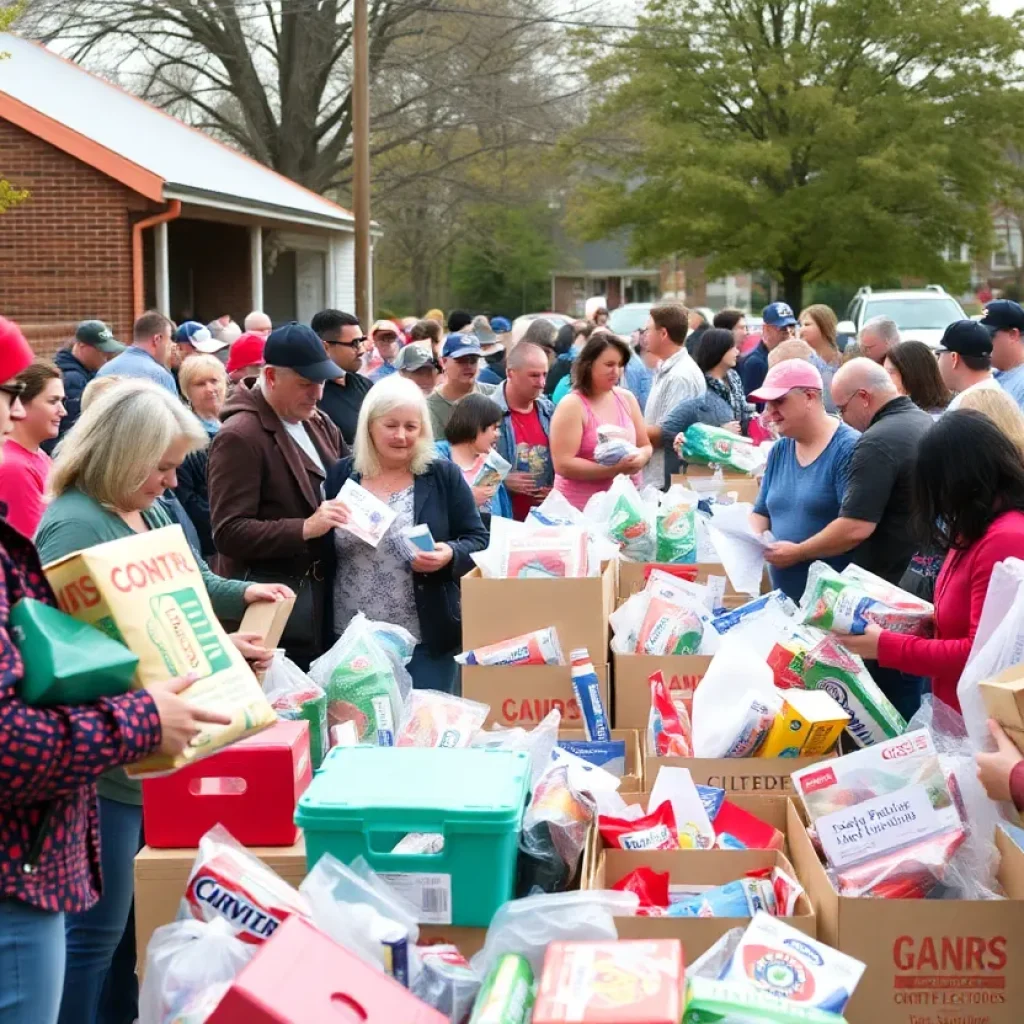 Lexington community members donating supplies for flood relief