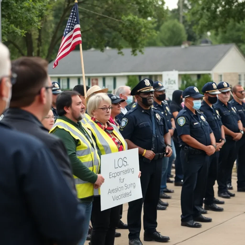 Community members in Lexington staying alert and supporting law enforcement.