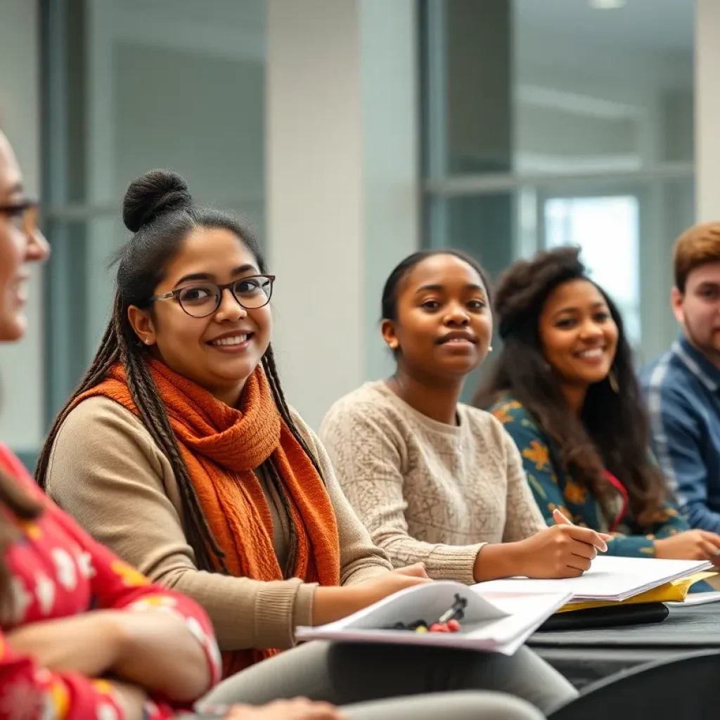 Panel discussion featuring immigrant students sharing their stories at the University of Kentucky.