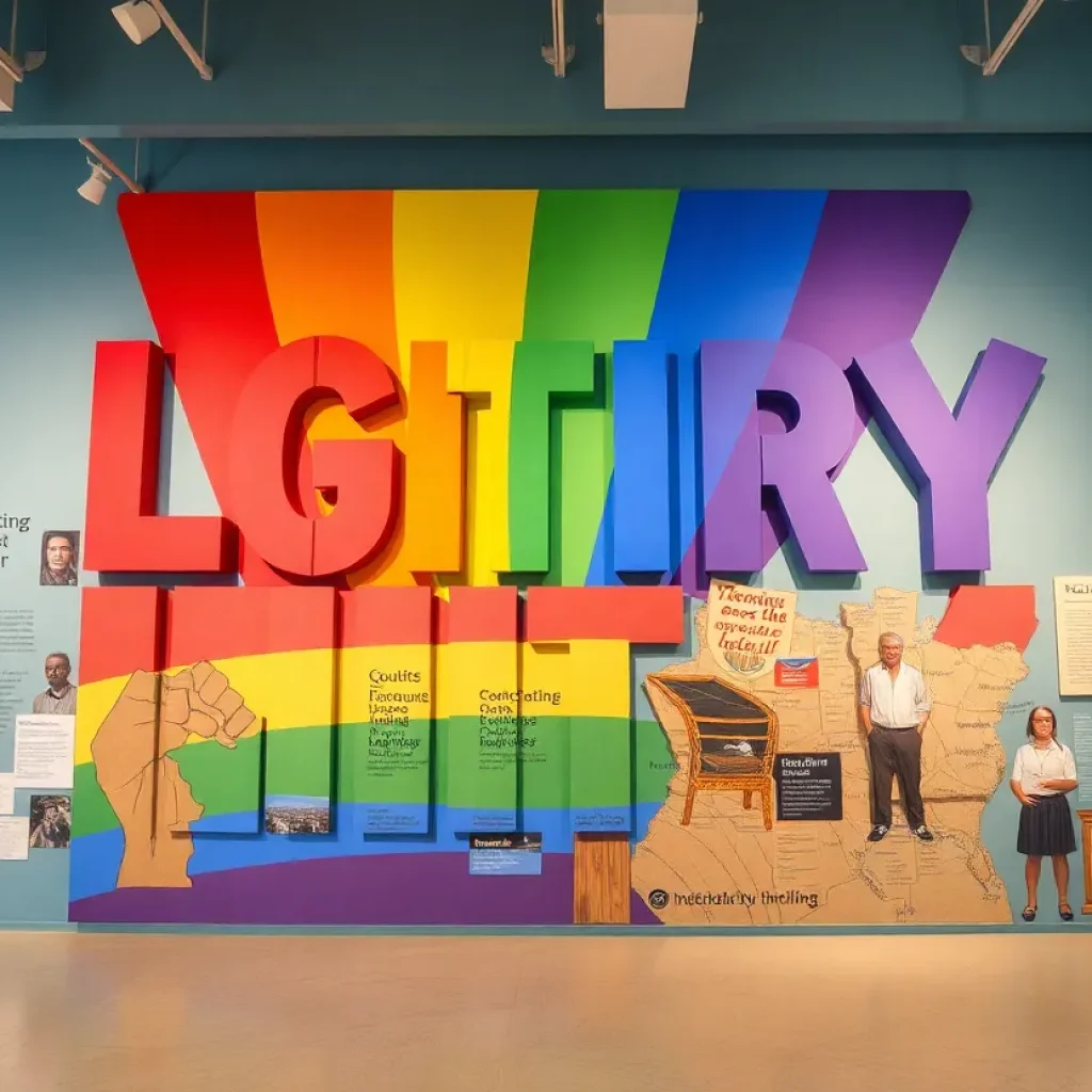 Vibrant artwork representing LGBTQ community and culture