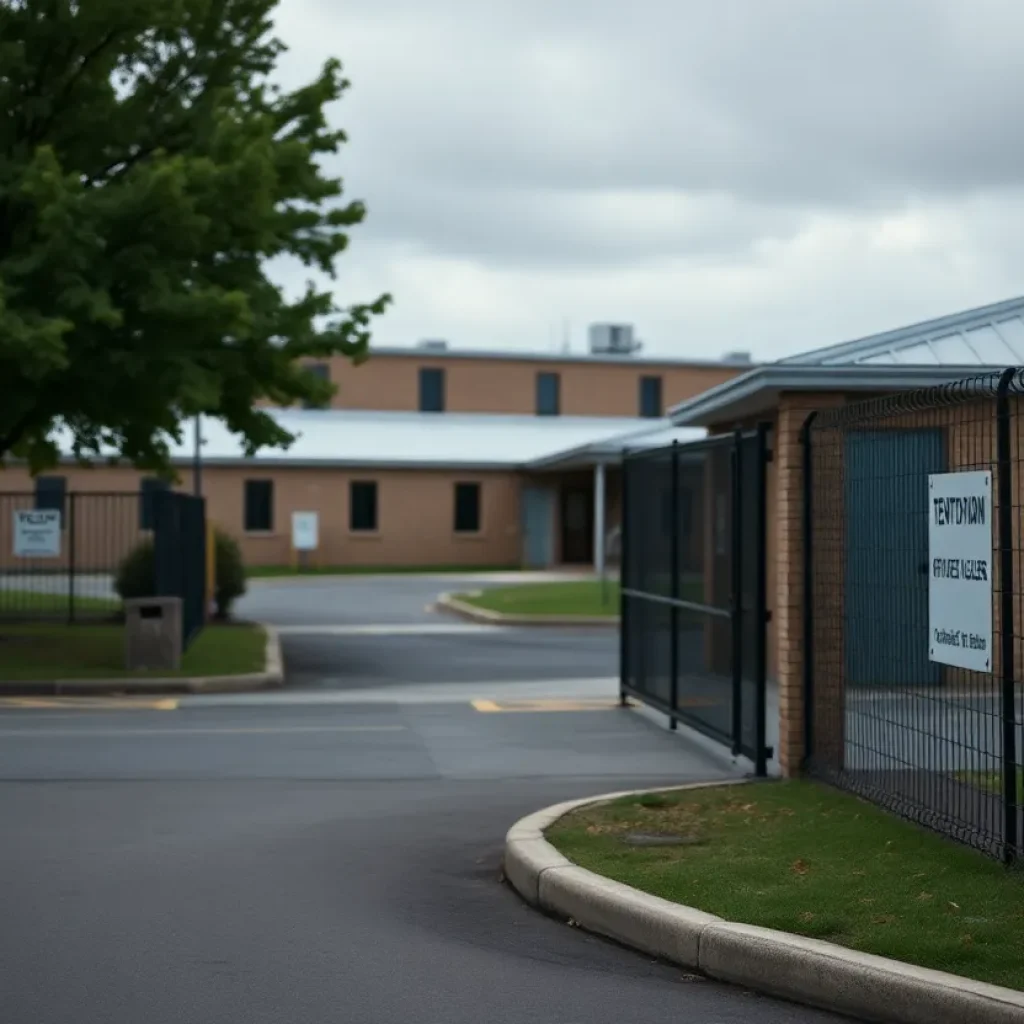 Exterior of the Fayette County Detention Center