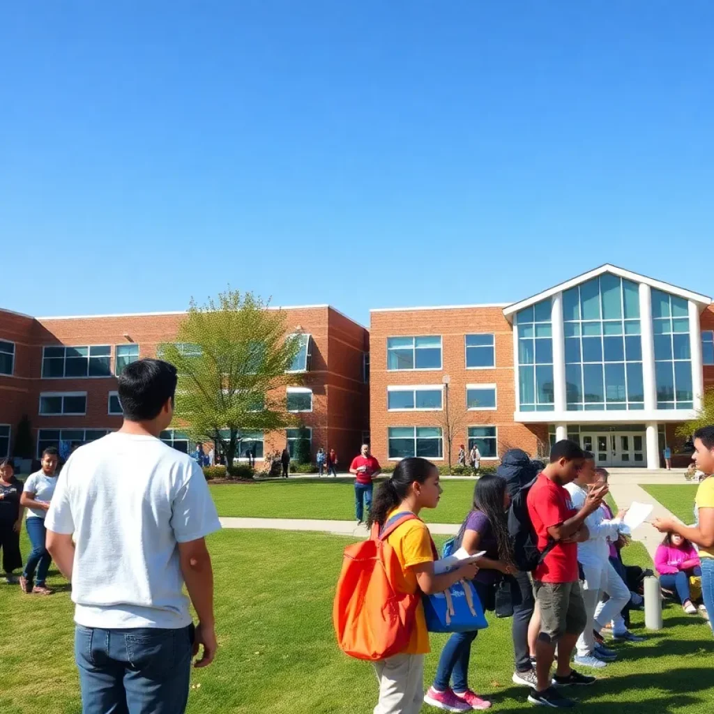 Students at high schools in Lexington, Kentucky