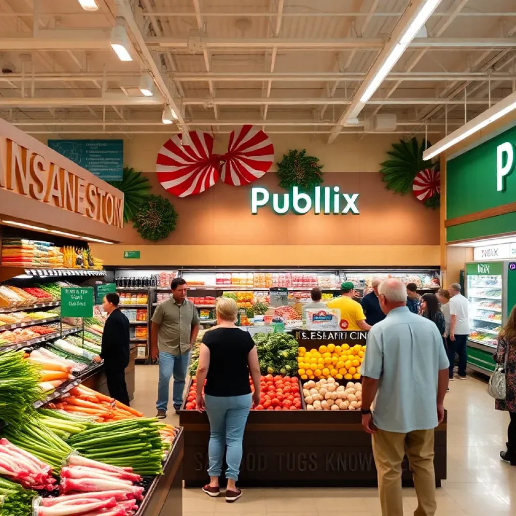 Interior view of the new Publix grocery store in Lexington, KY