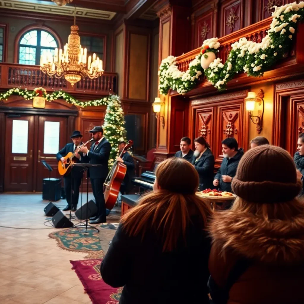 Band performing at the Historic Lyric Theatre during the Winter Jazz series.